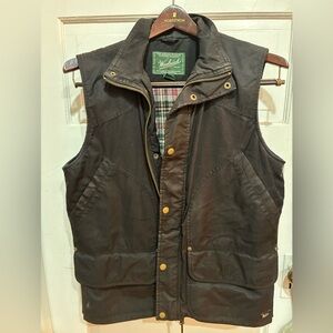 Woolrich Men's Black and Red Plaid vest